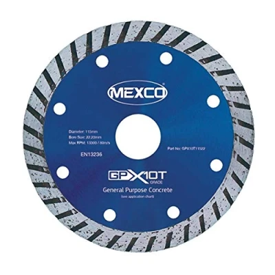 Image of Mexco GPX Turbo 115mm / 4.5&quot; General Purpose Diamond Blade …