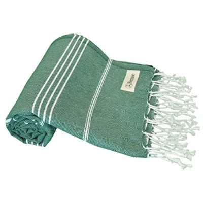 Image of Bersuse 100% Cotton Anatolia Turkish Towel Forest Green