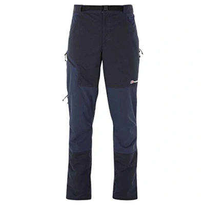 Image of Berghaus Men&#039;s Fast Hike Light Walking Trousers Water Resistant Comfortable Fit Breathable Pants, Dusk, 38 Regular (32 Inches)