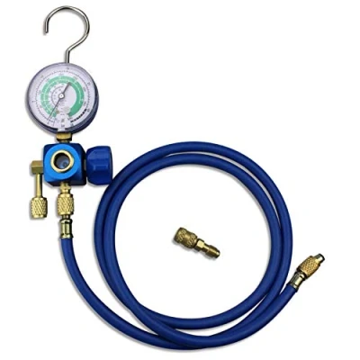 Image of BACOENG Manifold Gauge, Air Conditioning Refrigerant Charging Measuring Hose Recharge Kit With Mirror Valve R410a R22 R407c R134A