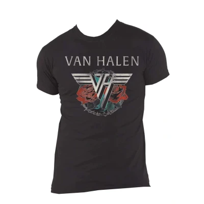 Image of Van Halen Tour 1984 Men T Shirt Black XL, 100% Cotton, Regular