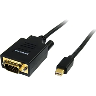 Image of StarTech.com 6 ft. (1.8 m) Mini Displayport to VGA Cable 1920x1200 / 1080p Thunderbolt Compatible Monitor (MDP2VGAMM6)