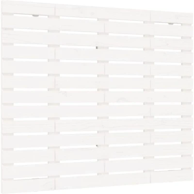 Image of vidaXL Wall Headboard White 96x3x91.5 cm Solid Wood Pine