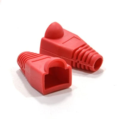 Image of kenable Boot RJ45 Cat 5e 5mm Ethernet Network Cables RED Boots [10 Pack]