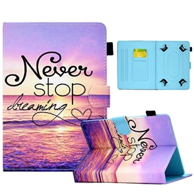 Image of X Best 10 inch Tablet Case Cover Universal Leather Stand Folio Compatible with Fire HD 10,Google Nexus 9/10,Galaxy Tab E 9.6/Tab A 10.1, Sony Xperia Z/Z2/Z3