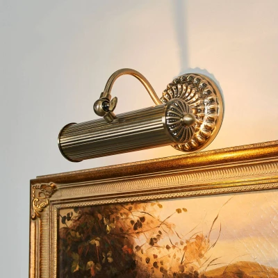 Image of Lindby picture wall light Joely, 25 cm, brass, metal, E14