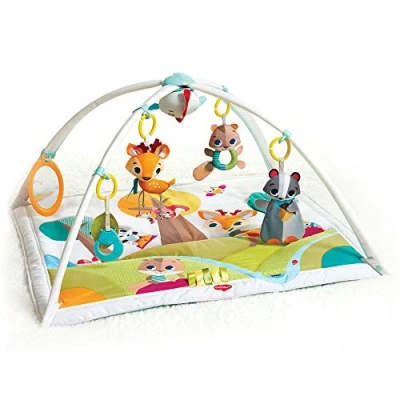 Image of Tiny Love Gymini Deluxe, 2 in 1 Musical Baby Play Mat, 0+ Months, Versatile Gym, 18 Activities, Take Along Toy, Adjustable Arches, Cognitive Development, Into the Forest