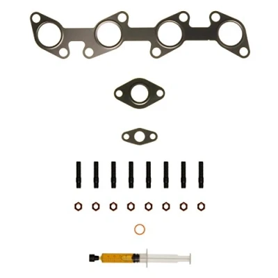 Image of 03L253010C, 03L253010CV, 03L253010CX Mounting Kit, charger AJUSA JTC11576 with studs, syringe oil gaskets/seals VOLKSWAGEN: GOLF 6