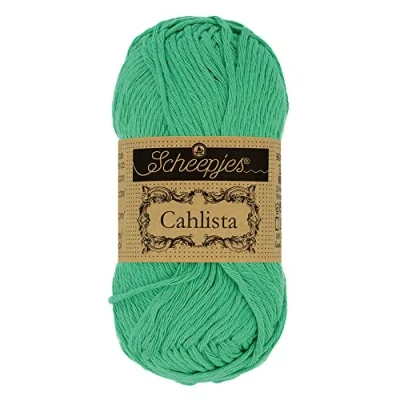 Image of Scheepjes Cahlista 241 Parrot Green Yarn 10x50g