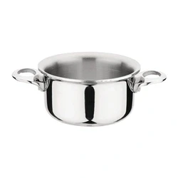 Image of Vogue Stainless Steel &amp; Aluminium Tri Wall Mini Casserole 100mm