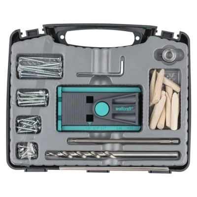 Image of wolfcraft Undercover Jig Set TX, 55 pcs. I 4642100 Complete Sets for Invisible fastenings