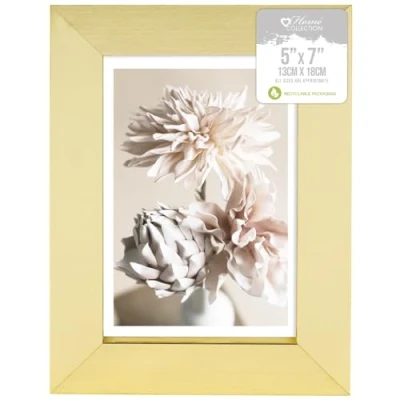 Image of Home Collection Stylish Gold Photo Frame Table &amp; Wall Display Glass Window Gift 5 x 7 13 18cm
