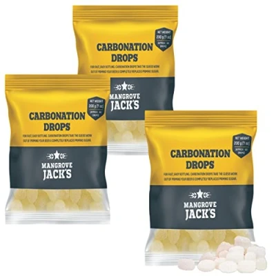 Image of 3X Mangrove Jacks Carbonation Drops 60 200g Sugar Tablets for Priming Beer