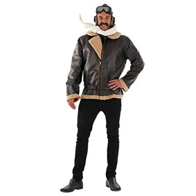 Image of Fun Shack Air Force 1, Pilot Suit, Jackets for Men, Mens Jacket, Men&#039;s Force, Leather Jacket Medium