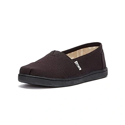 Image of TOMS YOUTH ALPARGATA Black Canvas UK12.0