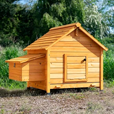 Image of FeelGoodUK Hen House Large Chicken Coop Poultry Ark Nesting Box &amp; Slide Out Cleaning Tray 115cm Width * 85cm Depth 90cm Height