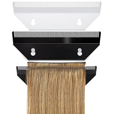 Image of Pmandgk Hair Holder 2 Pieces Acrylic Hanger Portable Wig Storage Rack