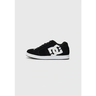 Image of DC Shoes NET Trainers, Size: 8.5, Black/white Leather/synthetics