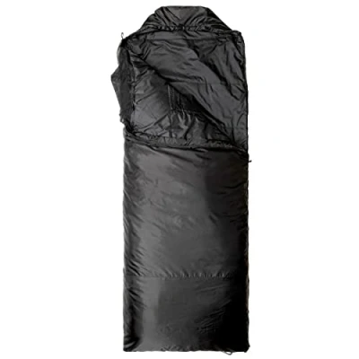 Image of Snugpak Jungle Bag WGTE Sleeping with Built in Mosquito Net Lightweight, Sanitary Sleep &amp; Versatile Quilt Cosy for Tropical Condition Camping Exploration Black (RZ)