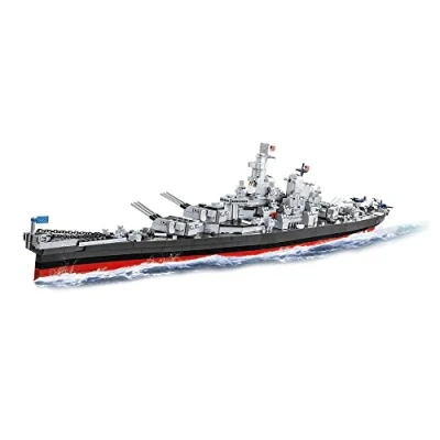 Image of COBI 4836 Historical Collection WWII Iowa Class Battleship Executive Ed. 2665pcs