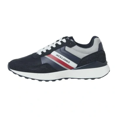 Image of Jack &amp; Jones Jfwboston Combo Trainers, Men&#039;s, Size: 12, Navy Imitation leather/ textile
