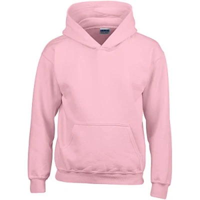 Image of Gildan Heavy Blend Childrens Unisex Hooded Sweatshirt Top / Hoodie (XL) (Light Pink)