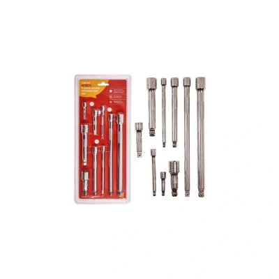 Image of 1/2&quot; 3/8&quot; 1/4&quot;dr 9pc Extension Set Wobble TE068