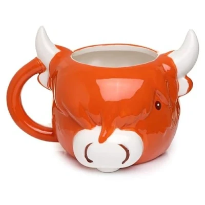 Image of Caribou Living Highland Cow Bull 3D Mug Novelty Cup 500ml for Hot Drinks, Tea, Coffee, Chocolate