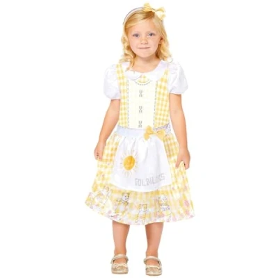 Image of Amscan 9910093 Girls Sustainable Goldilocks World Book Day Fancy Dress Costume Age: 8 10 Yrs