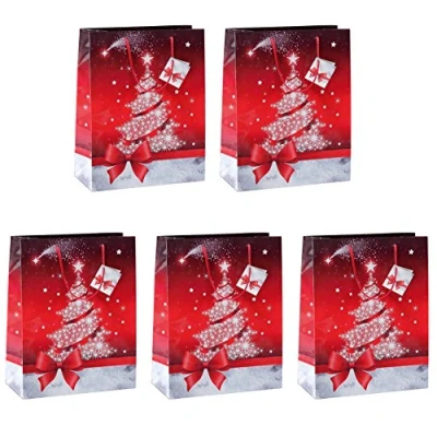 Image of SIGEL GT022 Bag &quot;Sparkling Tree&quot;, large, 26 x 33 12.5 cm, 5 Pieces