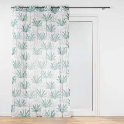 Image of Douceur d&#039;Intérieur, Oasis Net Curtain with Eyelets 140 x 240 cm Sandblasted Printed