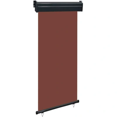 Image of vidaXL Balcony Side Awning 105x250 cm Brown