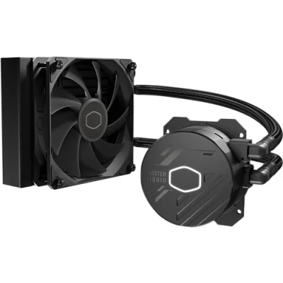 Image of Cooler Master MasterLiquid 120L Core 120mm Close Loop AIO Liquid Cooler, White LED Pump, Gen S Coldplate PWM, CryoFuze 14W/mK, AMD Ryzen AM5/AM4, Intel LGA1700/1200 (MLW D12M A17PK R1)