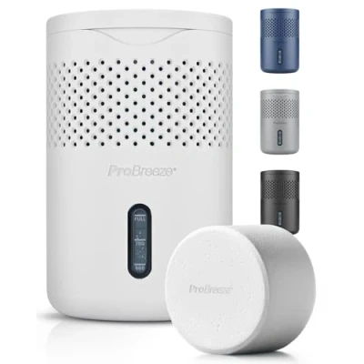 Image of Pro Breeze Osmo® Dehumidifier Silent &amp; Refillable Moisture Absorber for Damp Condensation at Home, Bedroom, Wardrobe, Car Bathroom Mould Remover with 700g Tablet No Power Required