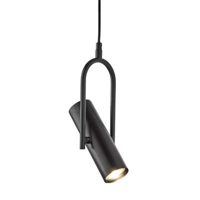 Image of Searchlight Lighting Search Light Eu Telescope 1 Ceiling Pendant Matt Black, GU10