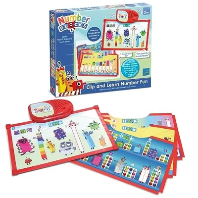 Image of Numberblocks AN40 Clip Toy Learn Maths Skills with Numbers 1 10 and 11 20 For Interactive Play &amp; Child Development Features 12 Fun Activities, 3+ Years, Small