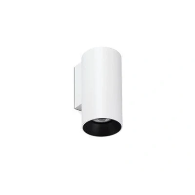 Image of FARO BARCELONA Wall spotlight Stan, white, aluminium, Ø 6 cm