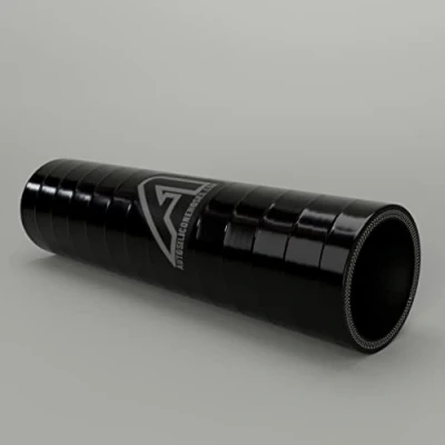 Image of 25mm 1 inch ID Silicone Straight Hose Joiner Coupler 100mm Length Black