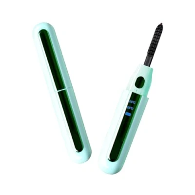 Image of Heated Eyelash Curler, Portable Makeup Electric Curling, Professional Eye Lash Curler for Beauty Styling Curling Tools Women(Green)