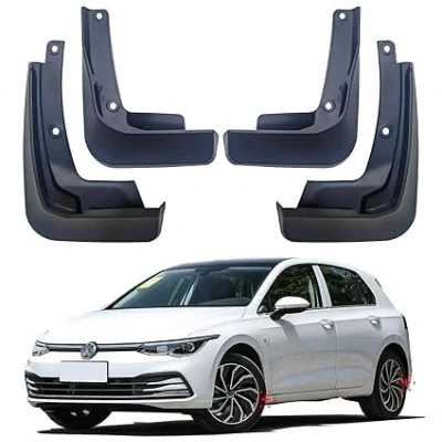 Image of AnJWen Car Mud Flaps for VW Golf mk8 2020 2025,Car Wheel Protection, Accessories,Front and Rear Mudflaps Splash Guards Fender,4 Pcs