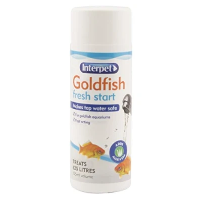 Image of Interpet Goldfish Fresh Start Aquarium Water Treatment Dechlorinator with Aloe Vera, Makes Tap Safe for Fish, 125 ml