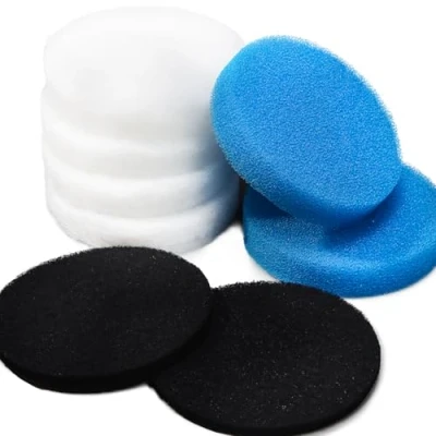 Image of LTWHOME Value Pack of Carbon Filter, Coarse Filter and Fine Pads Set Suitable for Eheim Classic 2215/350 2616151 (Pack 24)