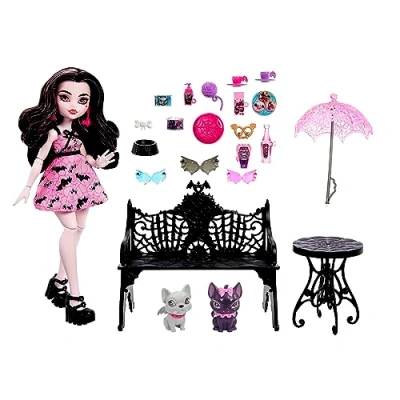 Image of Monster High Draculaura Bite in the Park Doll and Playset