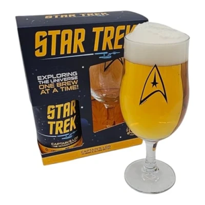 Image of Star Trek Captain&#039;s Log Session IPA Beer and Glass Gift Set, 4.2% ABV, 330ml