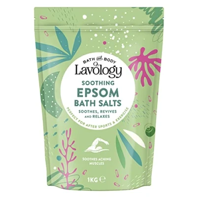 Image of Epsom Bath Salts by Lavology 1kg All Natural Ingredients Soothing, Relaxing