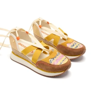 Image of GIOSEPPO Women&#039;s Littleton Sport Sandal, Mustard, 6 UK