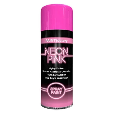 Image of ALL PURPOSE NEON PINK 400ML Professional Satin Finish Spray Wood Color Paint