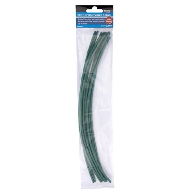 Image of Blue Spot Tools 10 Piece 300MM (12&quot;) 1/8&quot; Green Heat Shrink Tubing