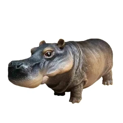 Image of Hippo Air Bubbler Fish Tank Decorations Stone Set For Aquarium Resin Decoration Perfect Accessories Bubbler(Small)