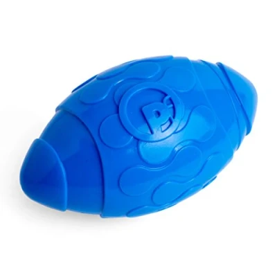 Image of Petface Toyz Rugby Ball Dog Toy, Medium, Blue